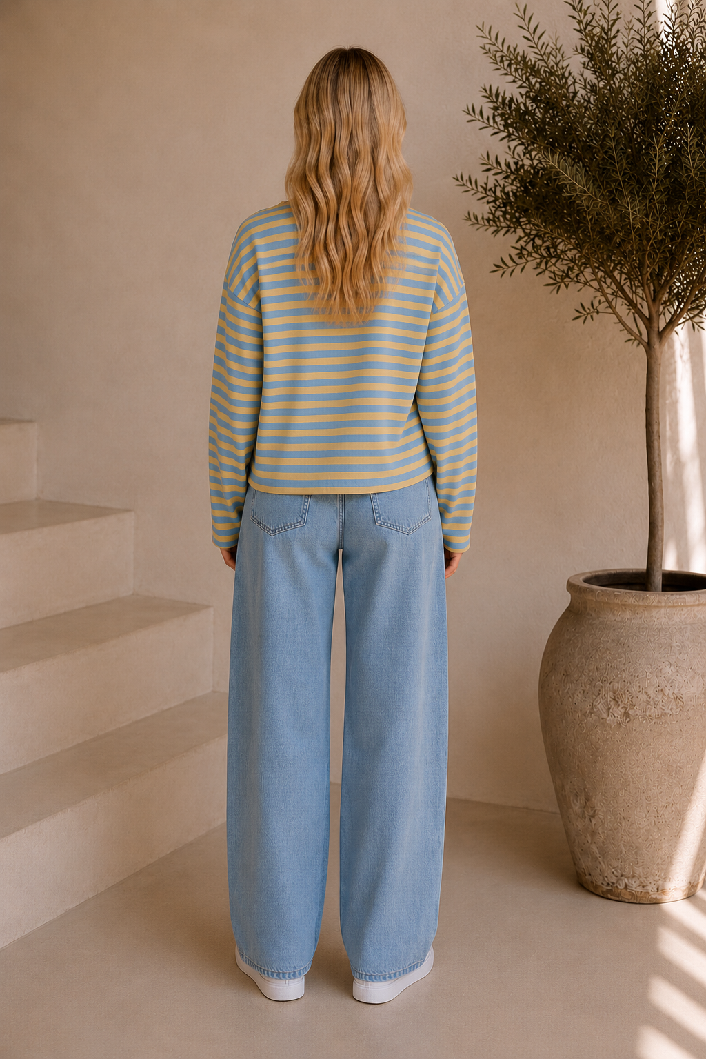 Mila | Striped Oversized Longsleeve