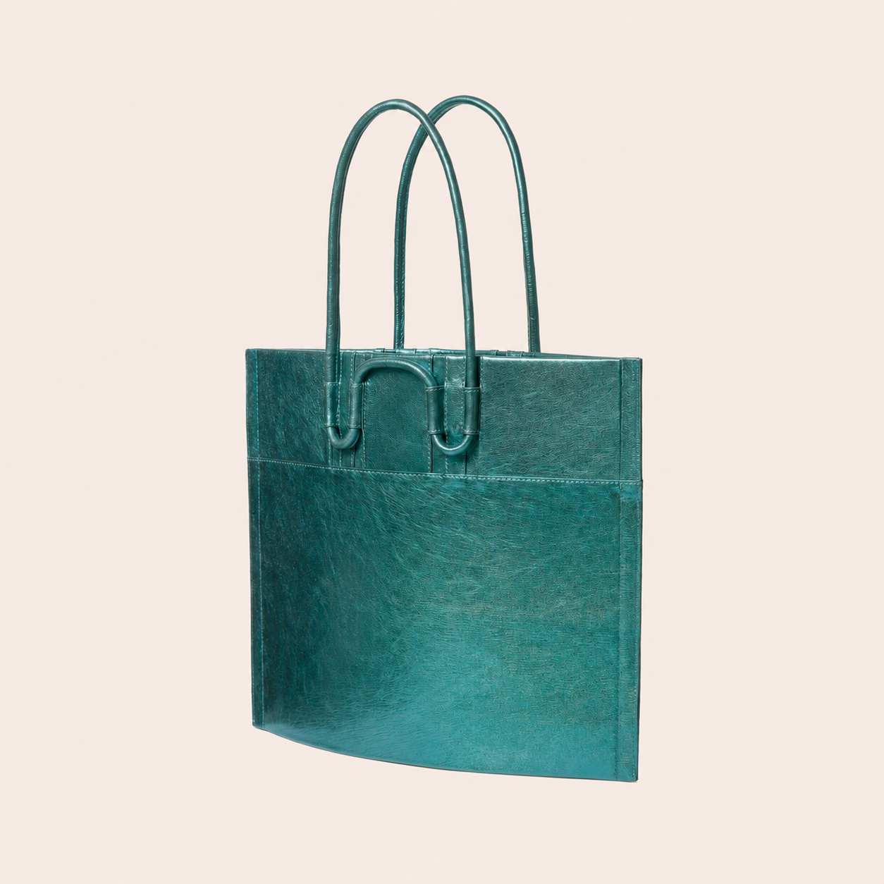 Glamorous | Metallic Groene Handtas