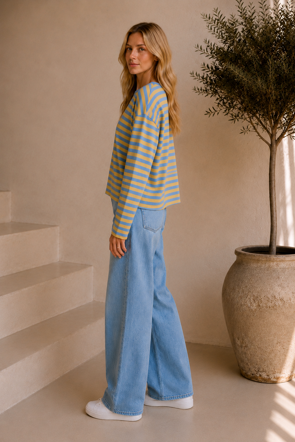 Mila | Striped Oversized Longsleeve