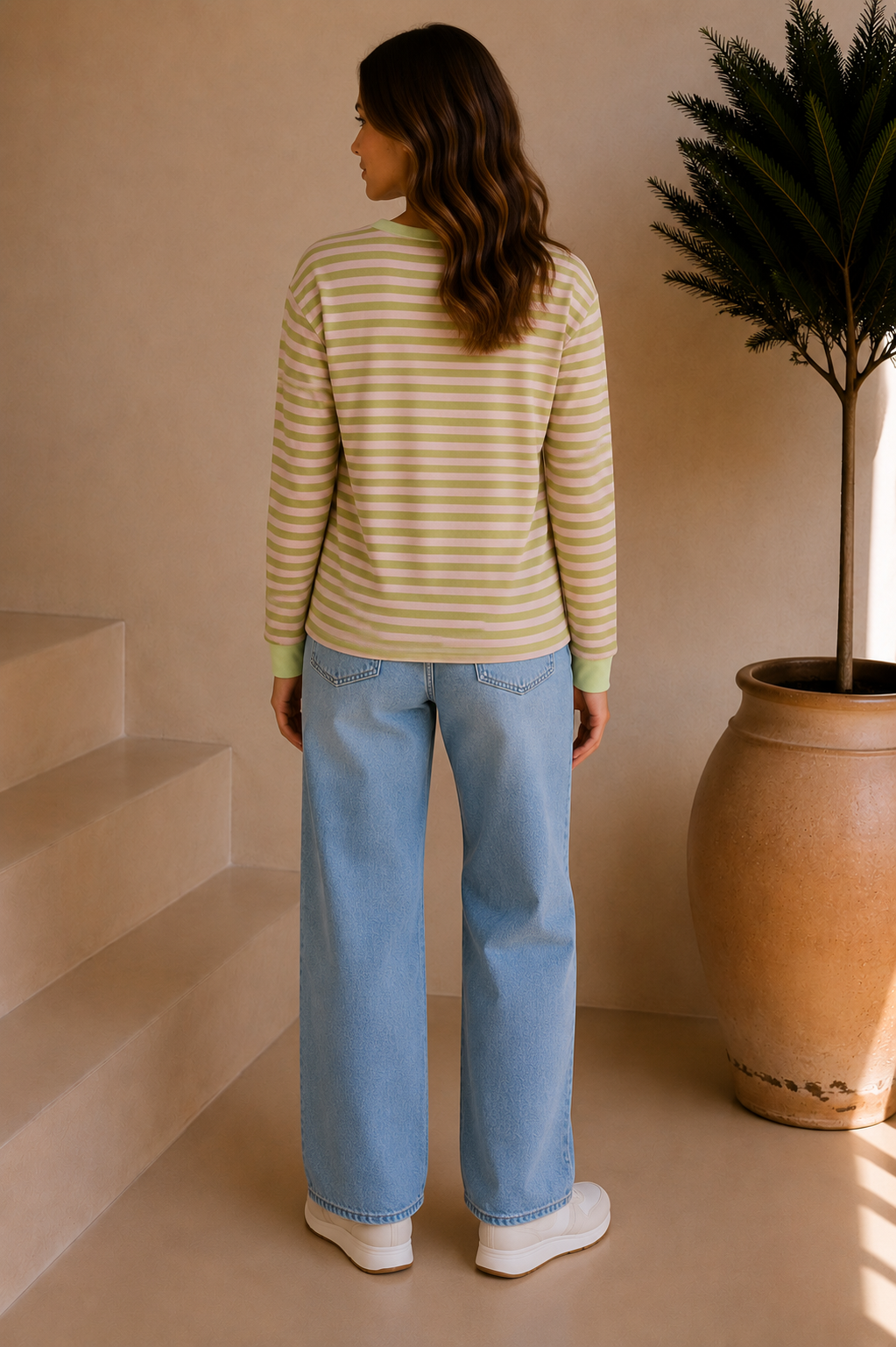 Linnea | Striped Heart Shirt