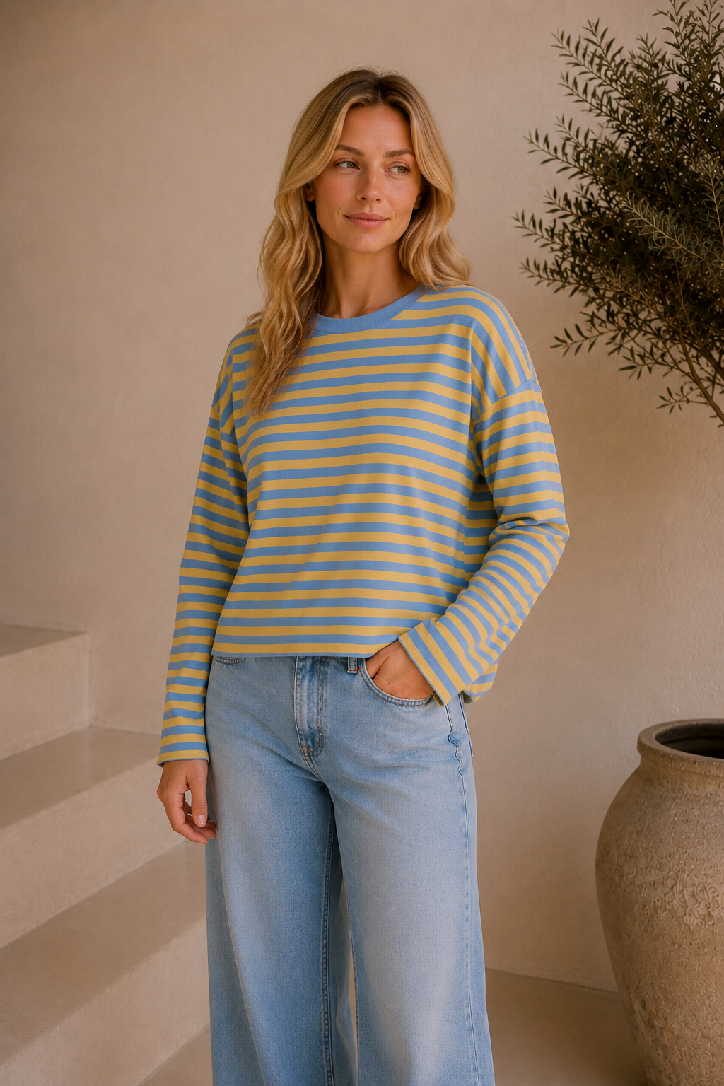 Mila | Striped Oversized Longsleeve